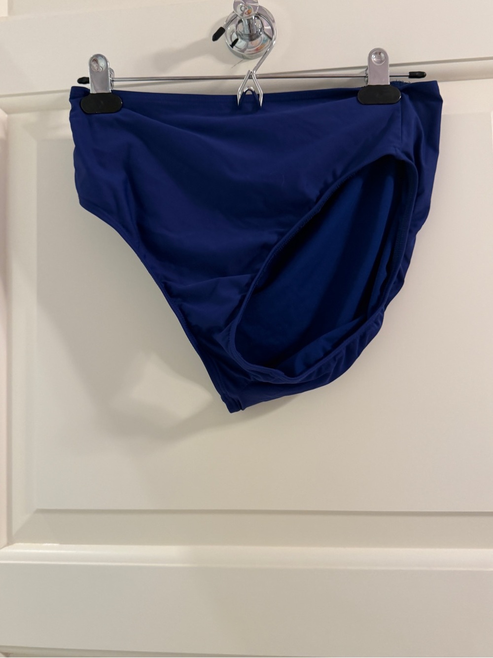 Classic High-Waist Women's Bikini Bottom in Deep Blue